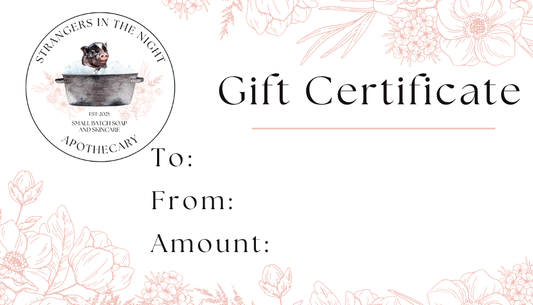 Strangers in the Night Apothecary Gift Certificate