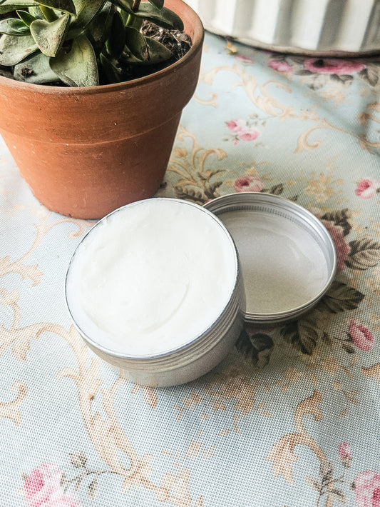 Basil Nectarine Lard Based Whipped Body Cream